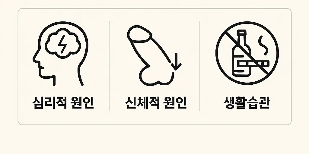 발기부전 대표적인 원인